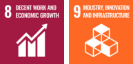 8 Decent work and economic growth / 9 Industry, innovation, infrastructure