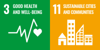 Contribution to social infrastructure development is aligned with SDG 3, Good Health and Well-Being, and SDG 11, Sustainable Cities and Communities.