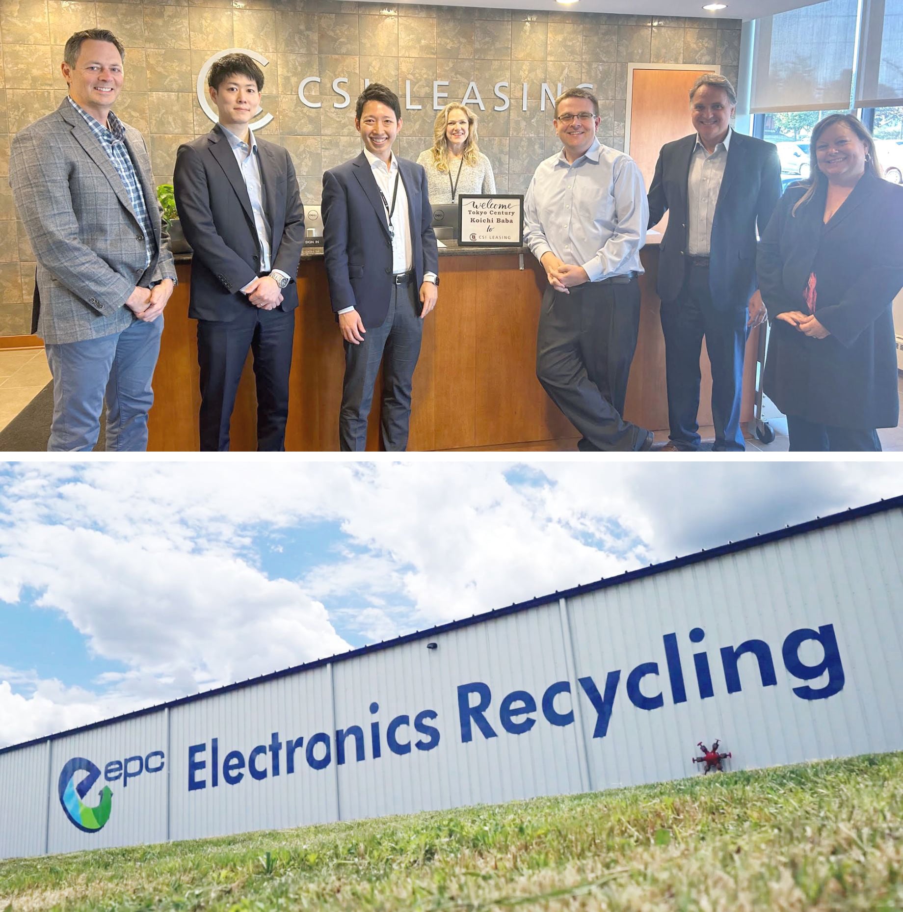 With CSI members at the head office (top) /  EPC’s ITAD Facility (bottom)