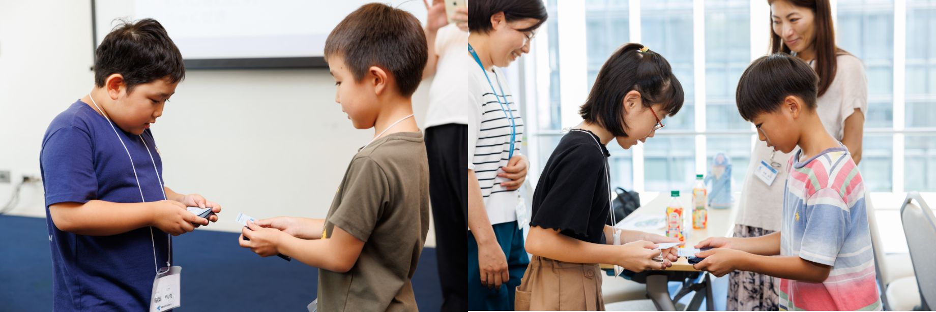 Children exchanged business cards with each other. Their parents also had the opportunity to connect with those they don’t typically encounter on the job.