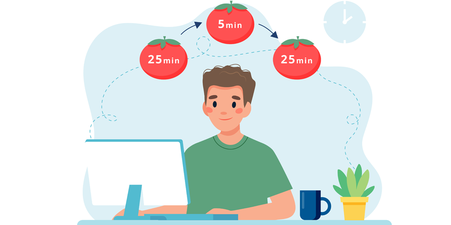 2. 25分作業＋5分休憩をひたすら繰り返す「ポモドーロ・テクニック」
